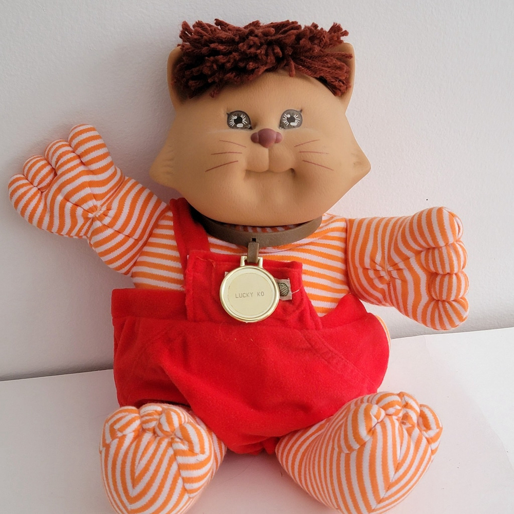 Cabbage Patch Kids Koosa Cat Pet Doll Vintage 80s Coleco Collector - Picture 9 of 11